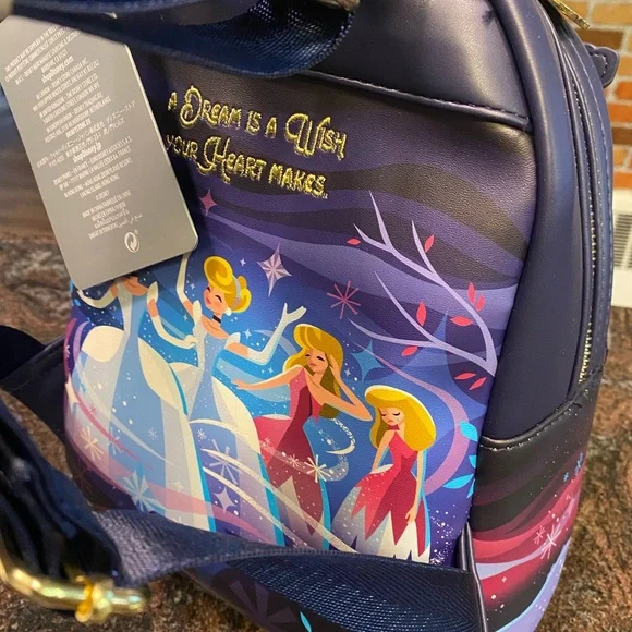 NWT Cinderella Castle Loungefly Mini Backpack - Picture 3 of 6